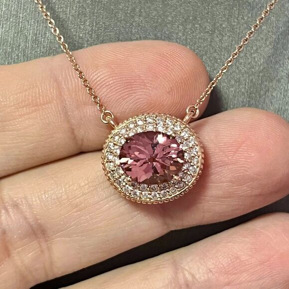 Natural Tourmaline Diamond Necklace 18" 14k Gold 5.0 TCW Certified $7,950 121441 - Picture 4 of 11